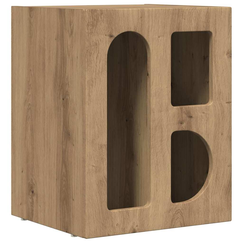 Bedside Table ELST Artisan Oak 40 x 35 x 50 cm Engineered Wood