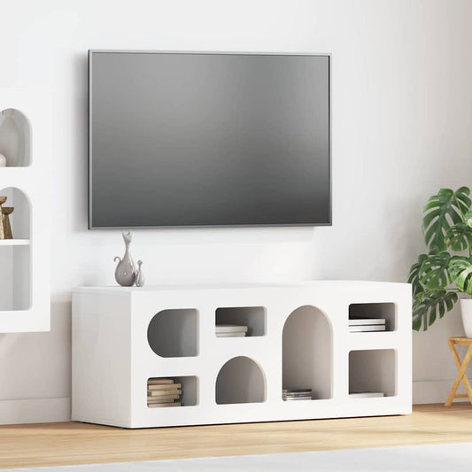 TV Cabinet White 100 x 35 x 40 cm Engineered Wood