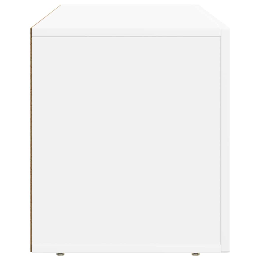 TV Cabinet ELST 100 x 35 x 40 cm White Engineered Wood