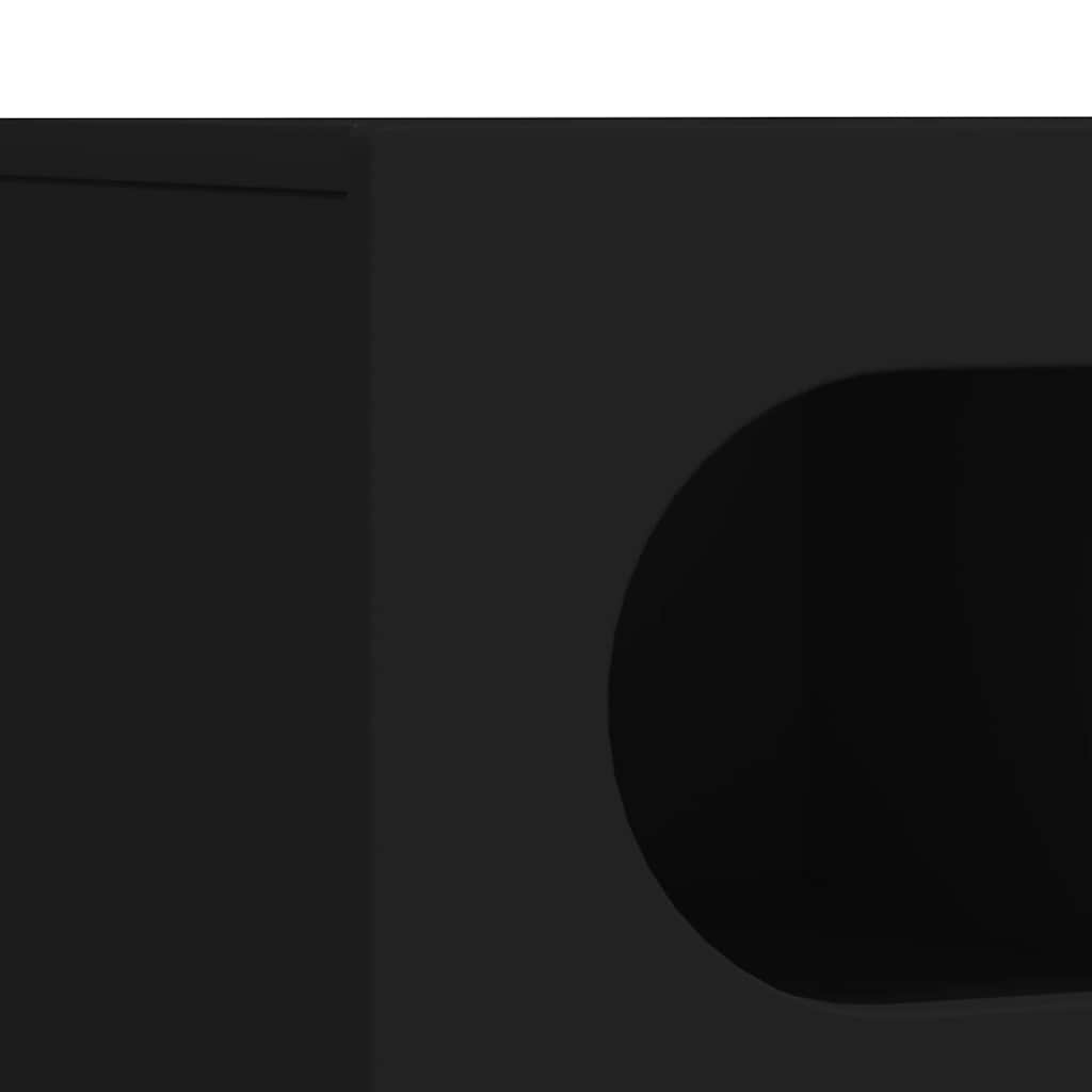 TV Cabinet Black 100 x 35 x 40 cm Engineered Wood