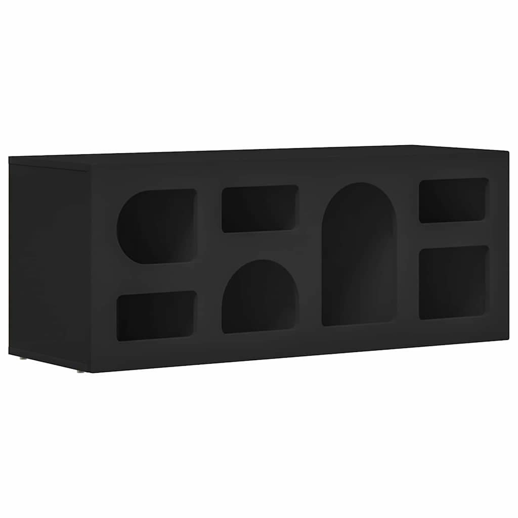 TV Cabinet Black 100 x 35 x 40 cm Engineered Wood