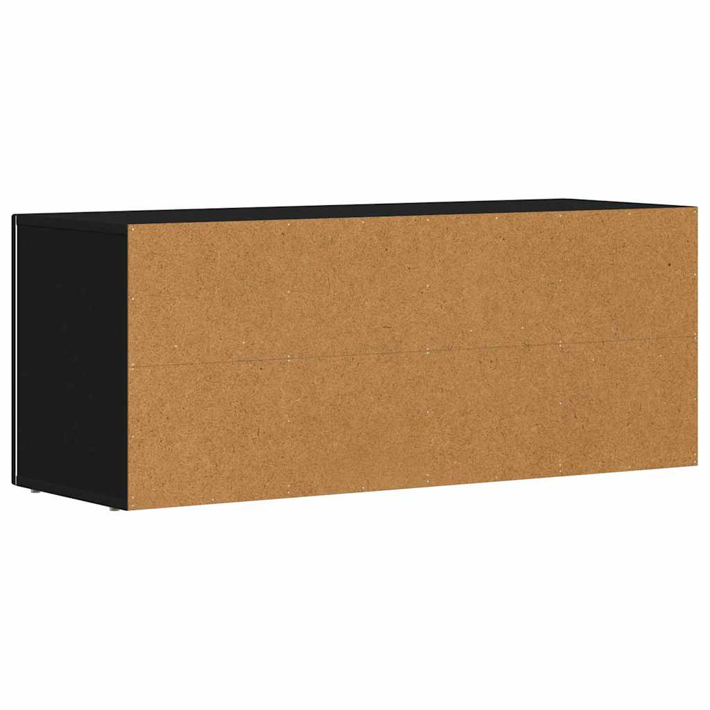 TV Cabinet Black 100 x 35 x 40 cm Engineered Wood