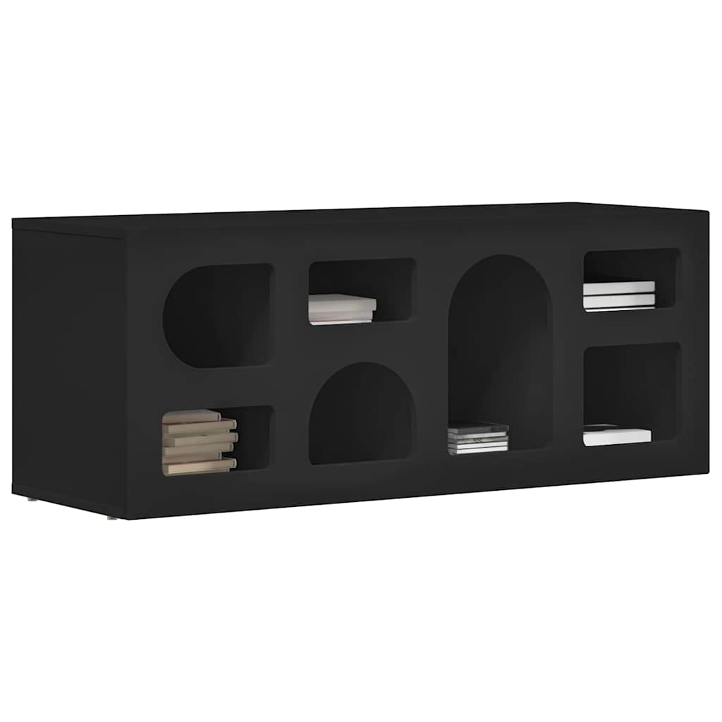 TV Cabinet Black 100 x 35 x 40 cm Engineered Wood