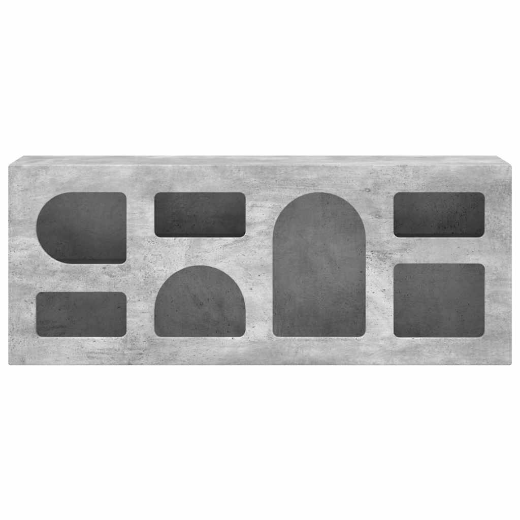 TV Cabinet ELST 100 x 35 x 40 cm Concrete Grey Engineered Wood
