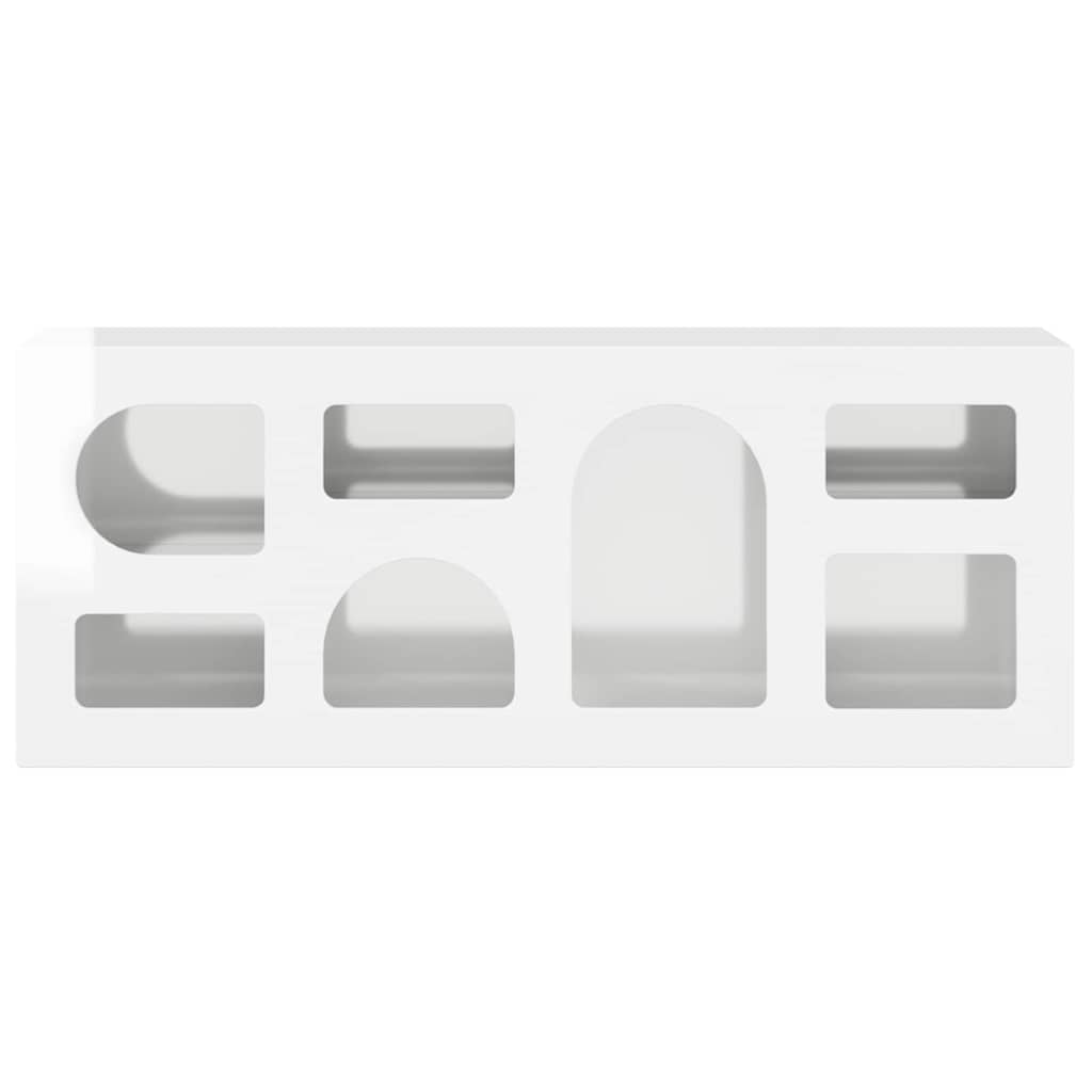 TV Cabinet High Gloss White 100 x 35 x 40 cm Engineered Wood