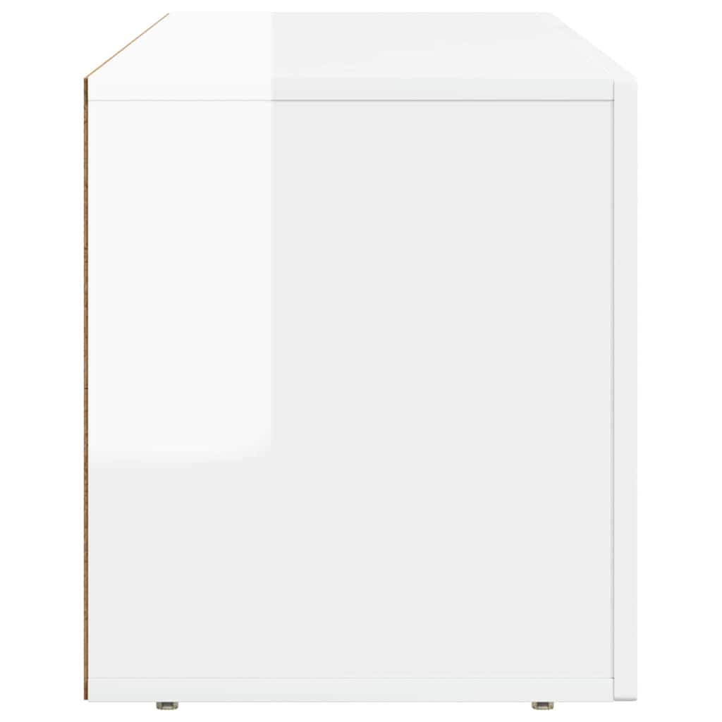 TV Cabinet ELST 100 x 35 x 40 cm High Gloss White