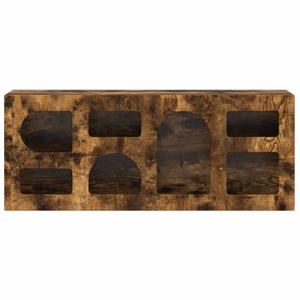 TV Cabinet ELST 100 x 35 x 40 cm Smoked Oak Engineered Wood