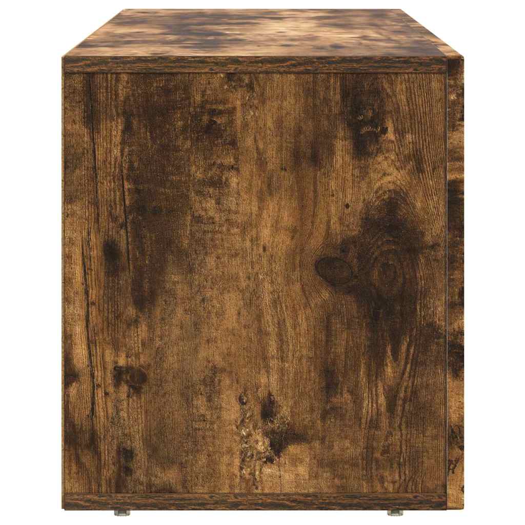 TV Cabinet ELST 100 x 35 x 40 cm Smoked Oak Engineered Wood
