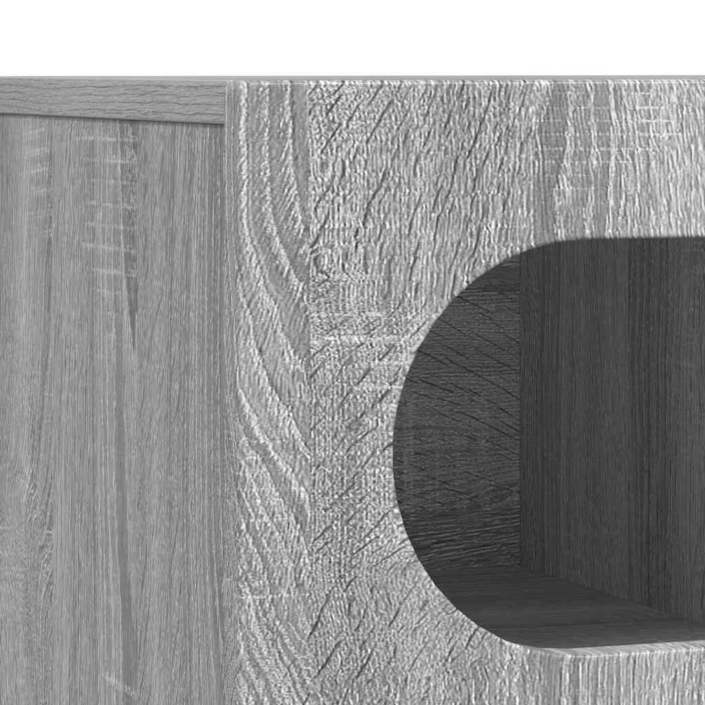 TV Cabinet ELST 100 x 35 x 40 cm Grey Sonoma Engineered Wood