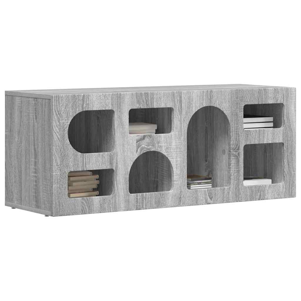 TV Cabinet ELST 100 x 35 x 40 cm Grey Sonoma Engineered Wood