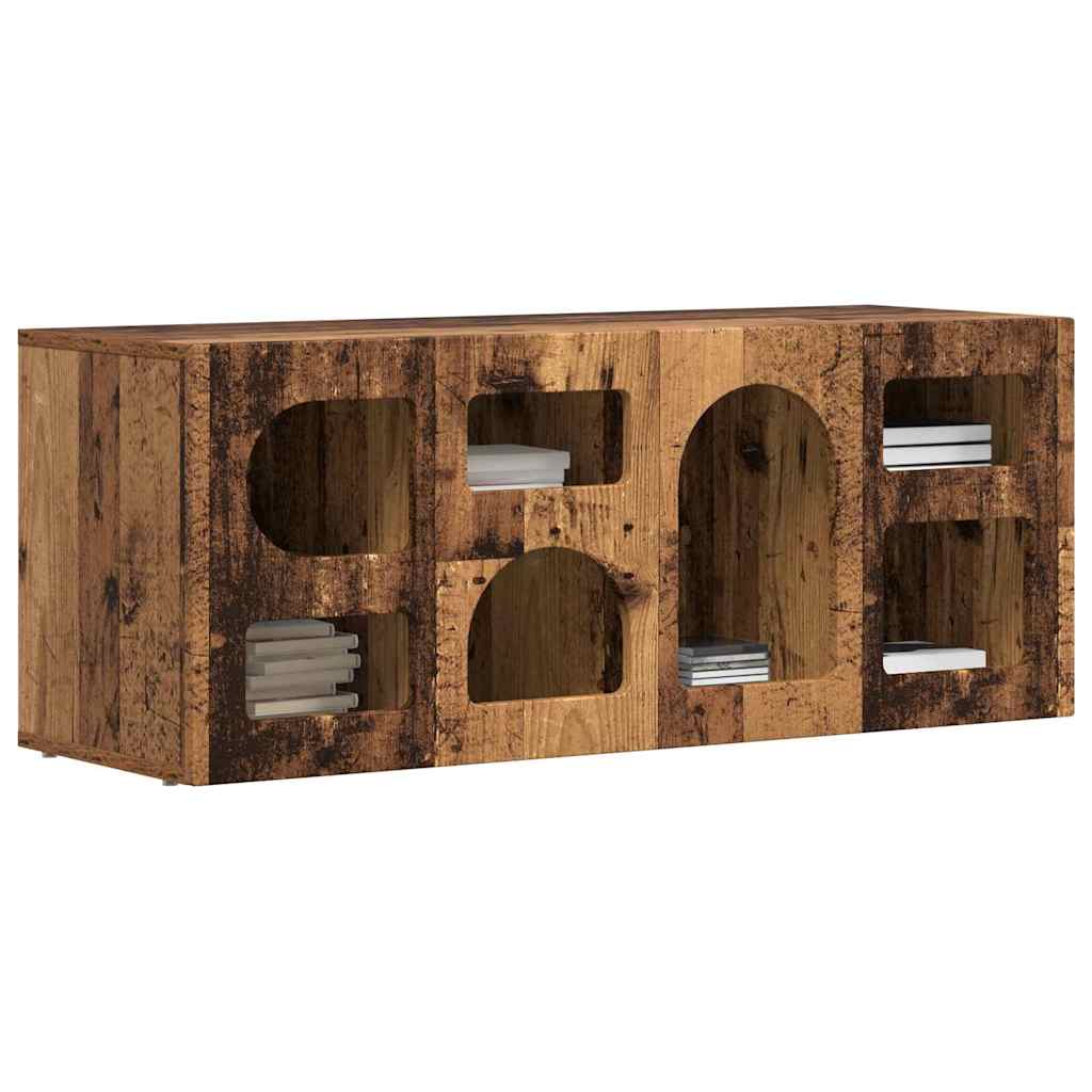 TV Cabinet ELST 100 x 35 x 40 cm Old Wood Engineered Wood