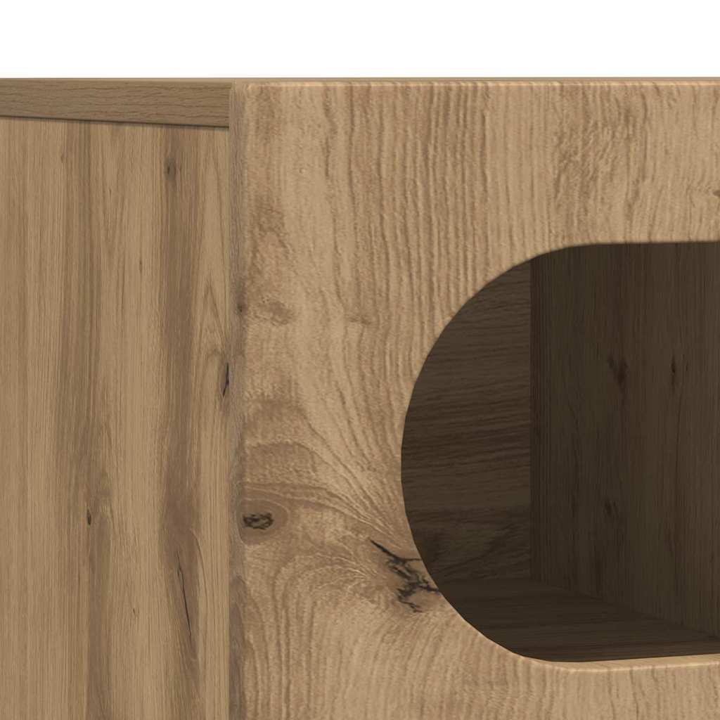TV Cabinet ELST 100 x 35 x 40 cm Artisan Oak Engineered Wood