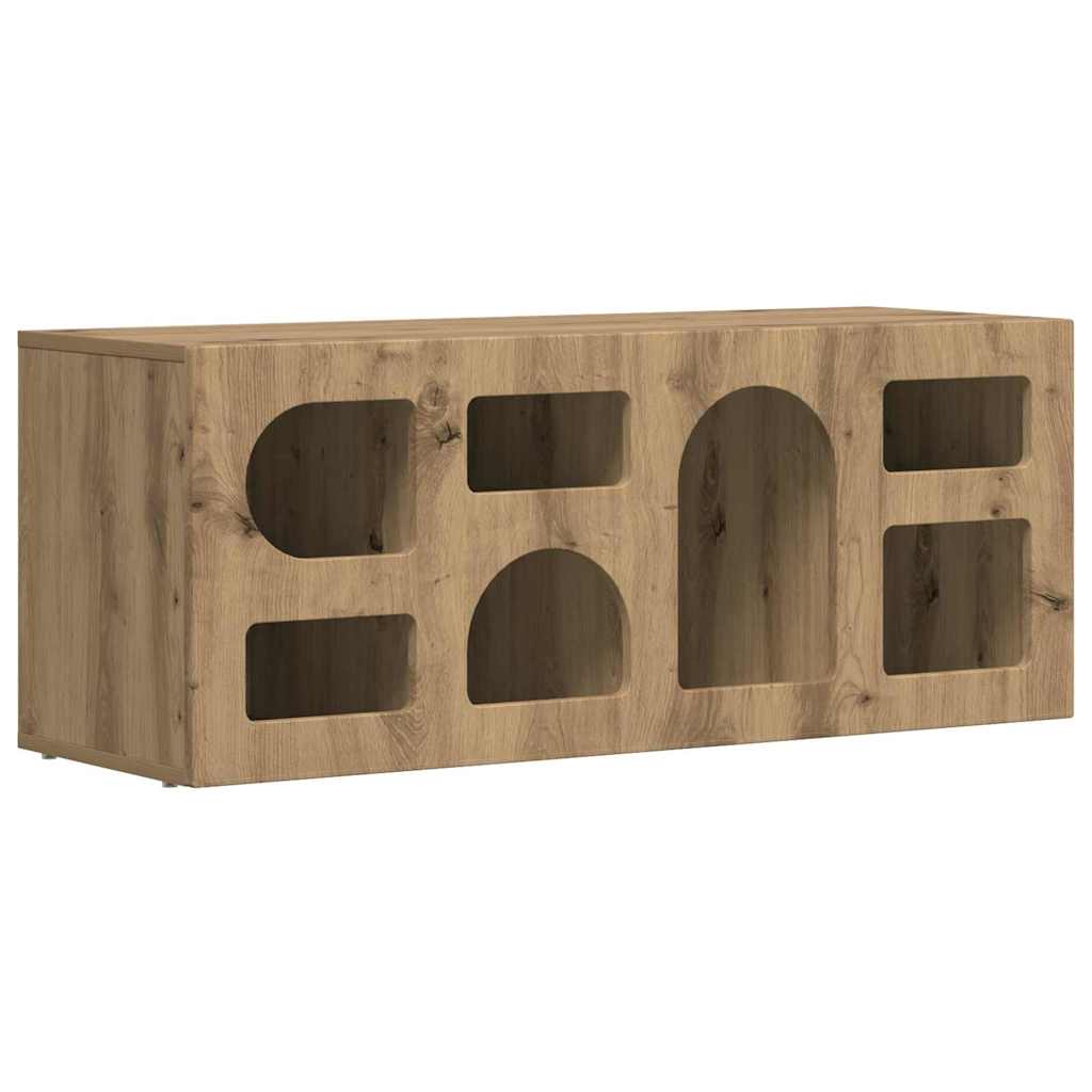 TV Cabinet ELST 100 x 35 x 40 cm Artisan Oak Engineered Wood
