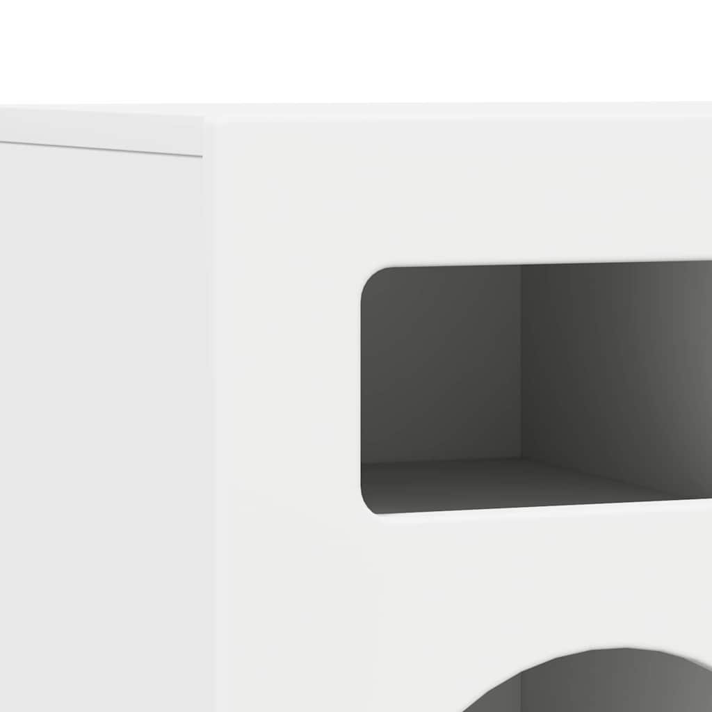 TV Cabinet White 80 x 35 x 40 cm Engineered Wood