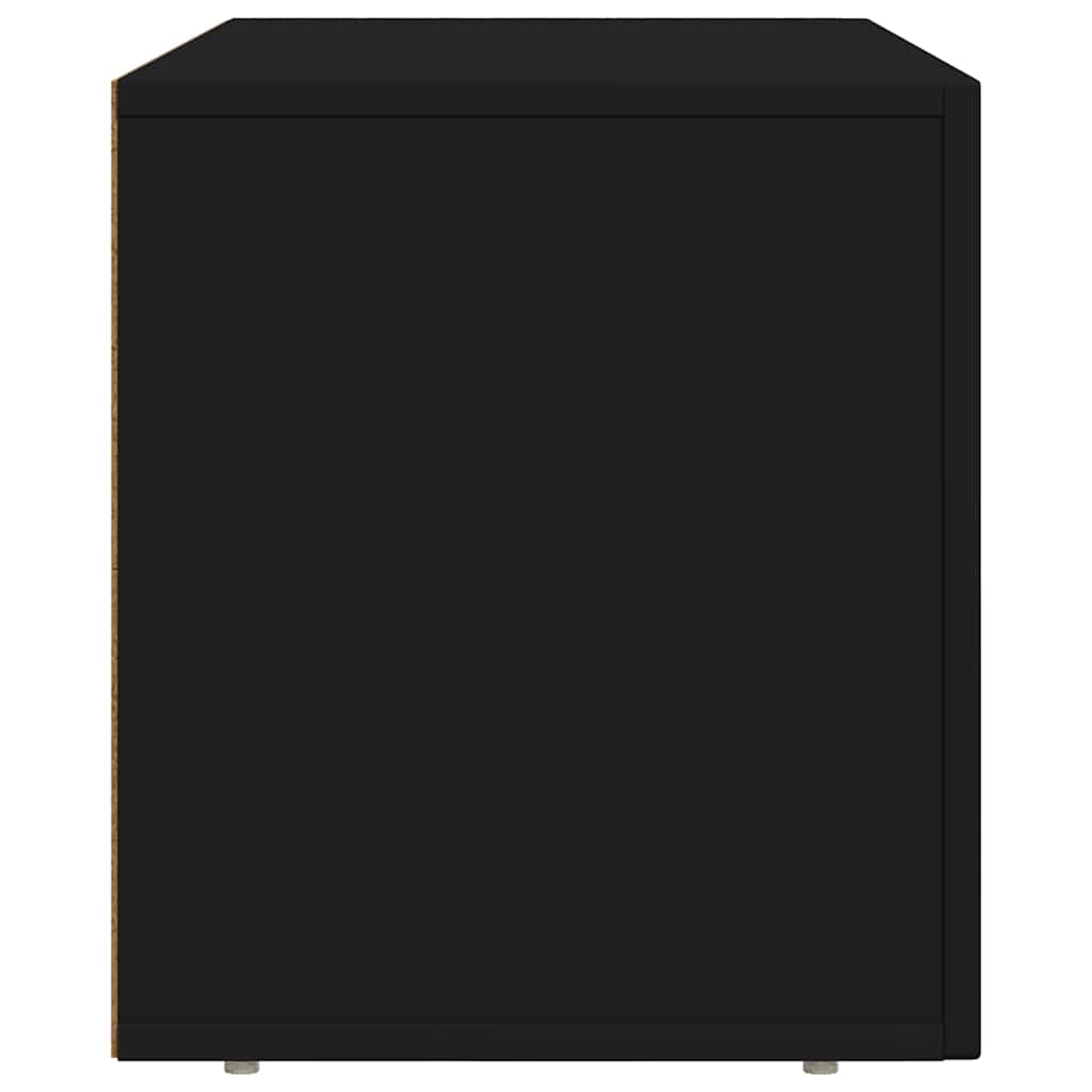 TV Cabinet Black 80 x 35 x 40 cm Engineered Wood