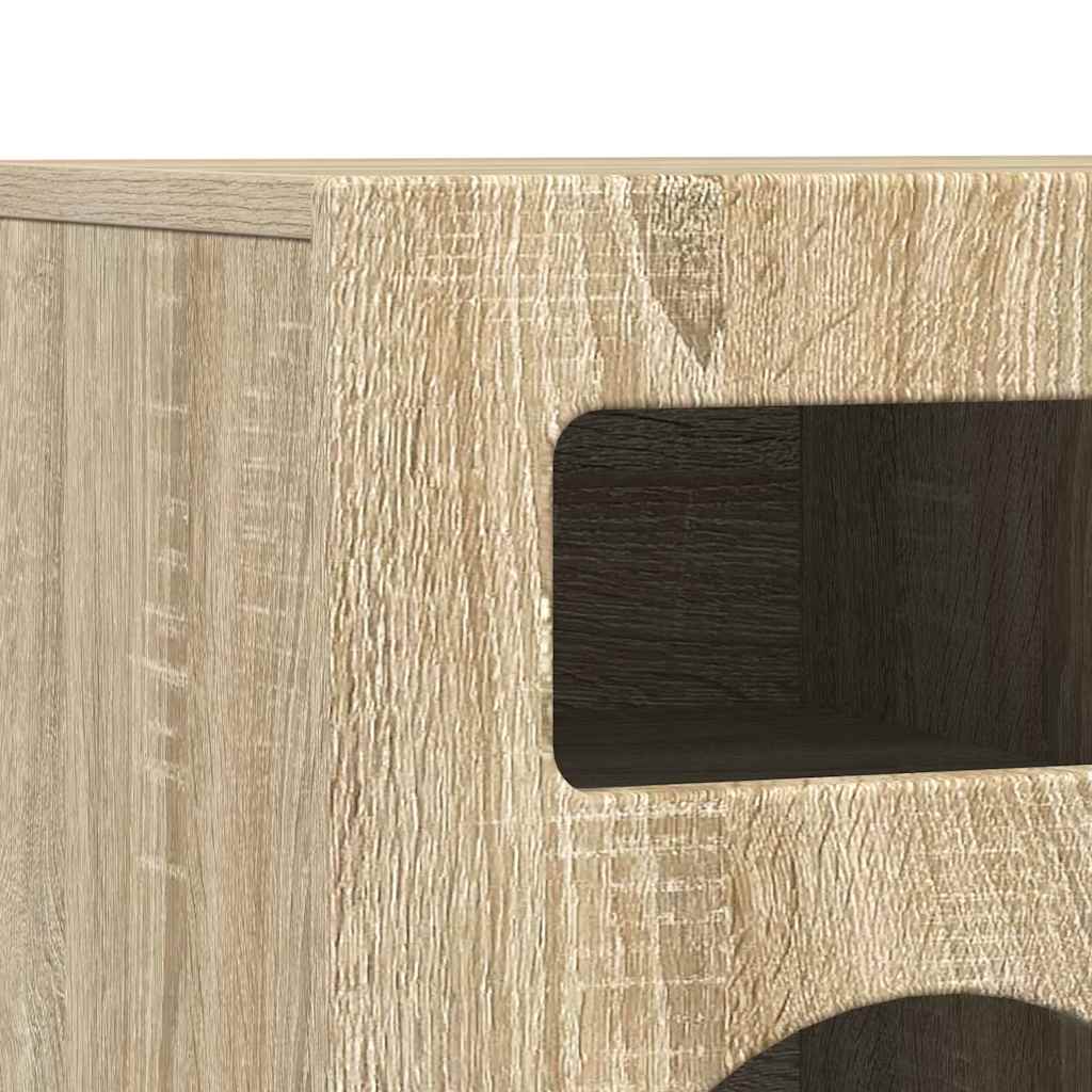 TV Cabinet ELST 80 x 35 x 40 cm Sonoma Oak Engineered Wood