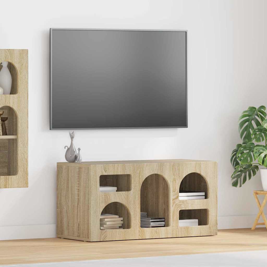 TV Cabinet ELST 80 x 35 x 40 cm Sonoma Oak Engineered Wood
