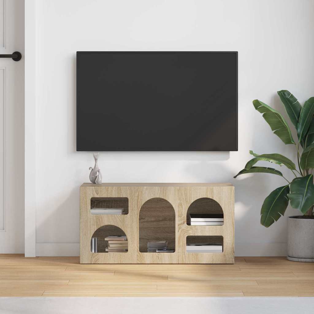 TV Cabinet ELST 80 x 35 x 40 cm Sonoma Oak Engineered Wood