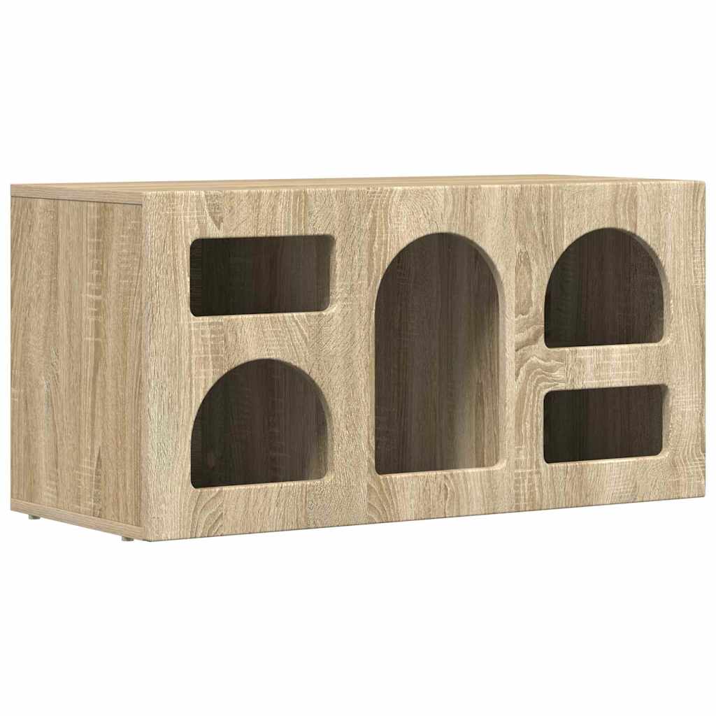 TV Cabinet ELST 80 x 35 x 40 cm Sonoma Oak Engineered Wood