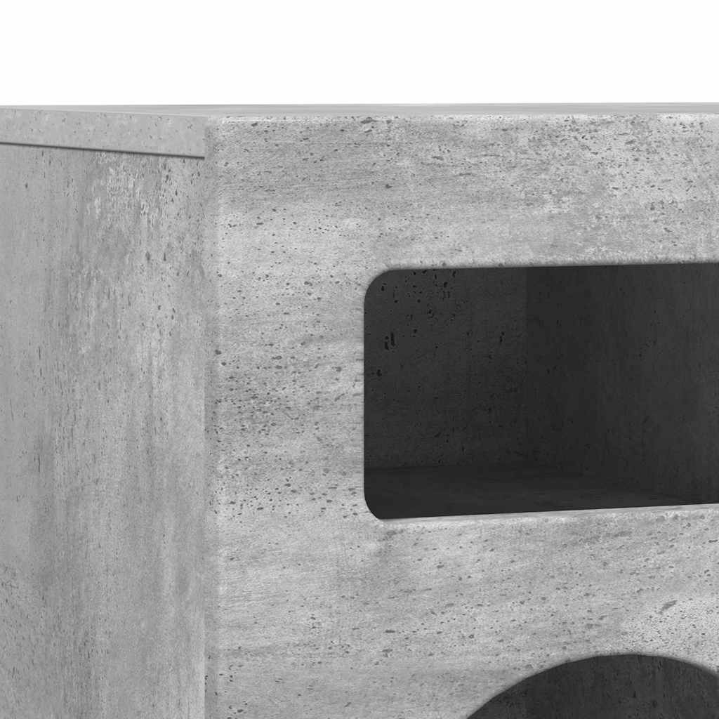 TV Cabinet Concrete Grey 80 x 35 x 40 cm Engineered Wood