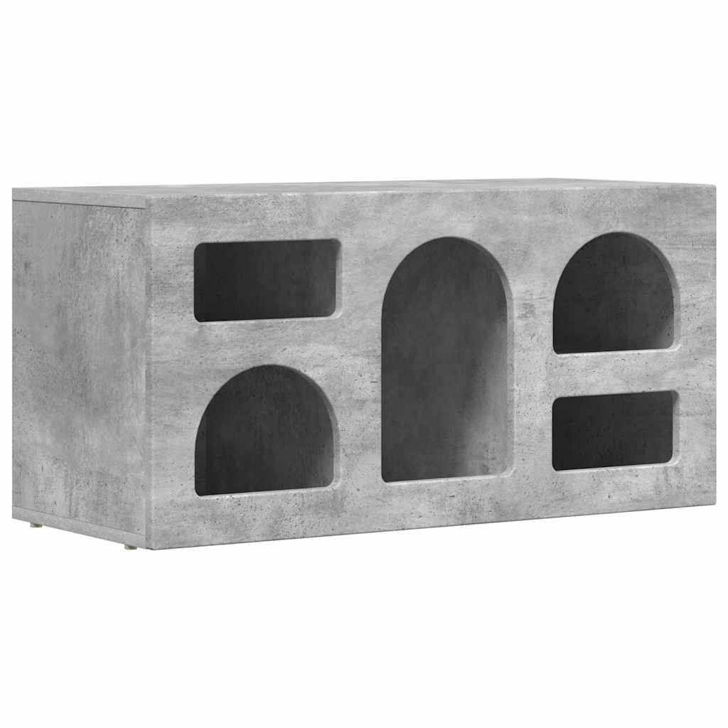 TV Cabinet Concrete Grey 80 x 35 x 40 cm Engineered Wood