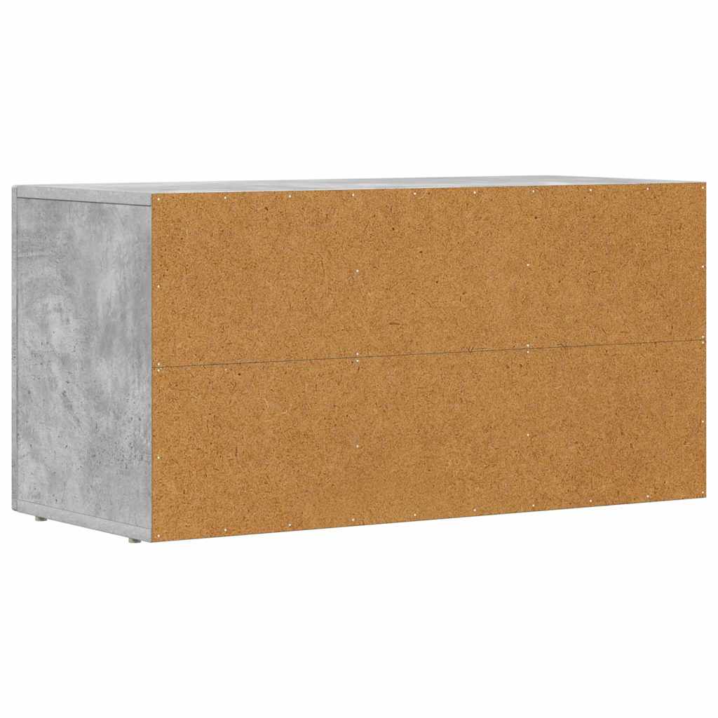 TV Cabinet Concrete Grey 80 x 35 x 40 cm Engineered Wood