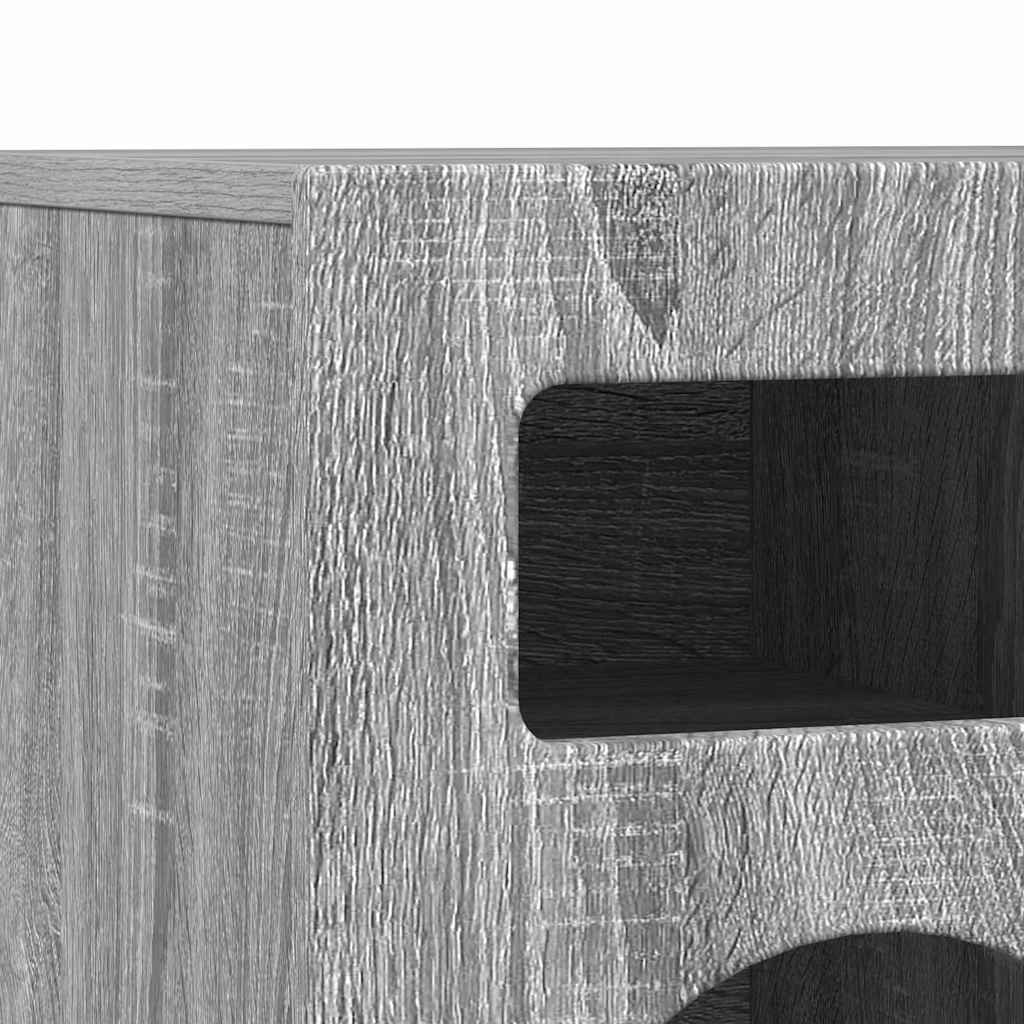 TV Cabinet Grey Sonoma 80 x 35 x 40 cm Engineered Wood