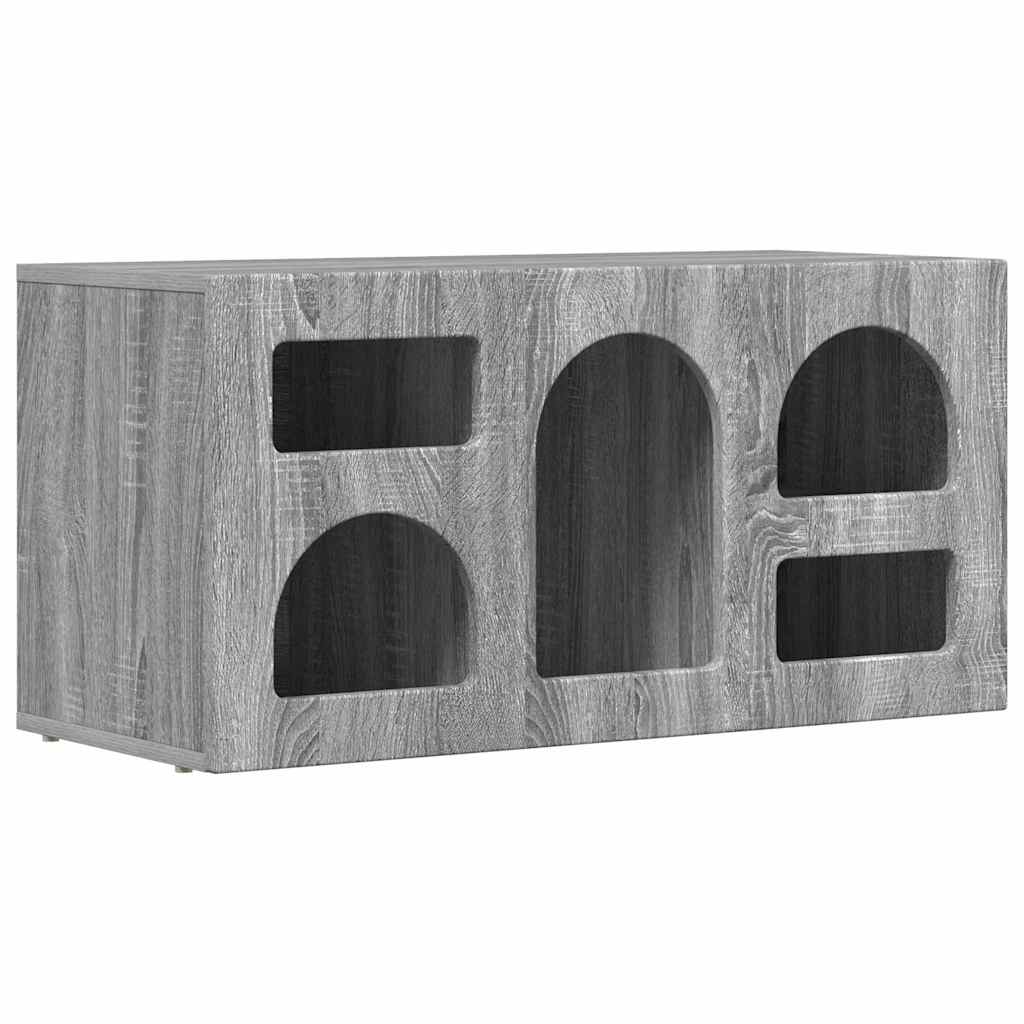 TV Cabinet Grey Sonoma 80 x 35 x 40 cm Engineered Wood