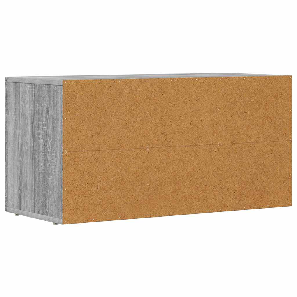 TV Cabinet Grey Sonoma 80 x 35 x 40 cm Engineered Wood