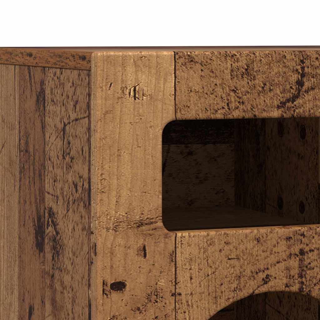 TV Cabinet ELST 80 x 35 x 40 cm Old Wood Engineered Wood