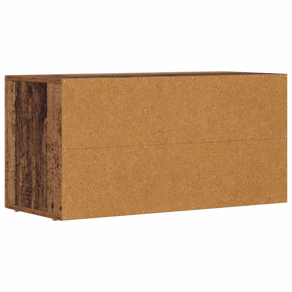 TV Cabinet ELST 80 x 35 x 40 cm Old Wood Engineered Wood