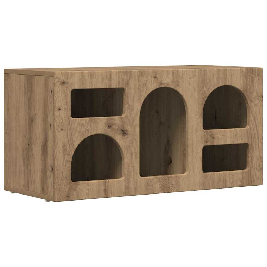 TV Cabinet ELST 80 x 35 x 40 cm Artisan Oak Engineered Wood