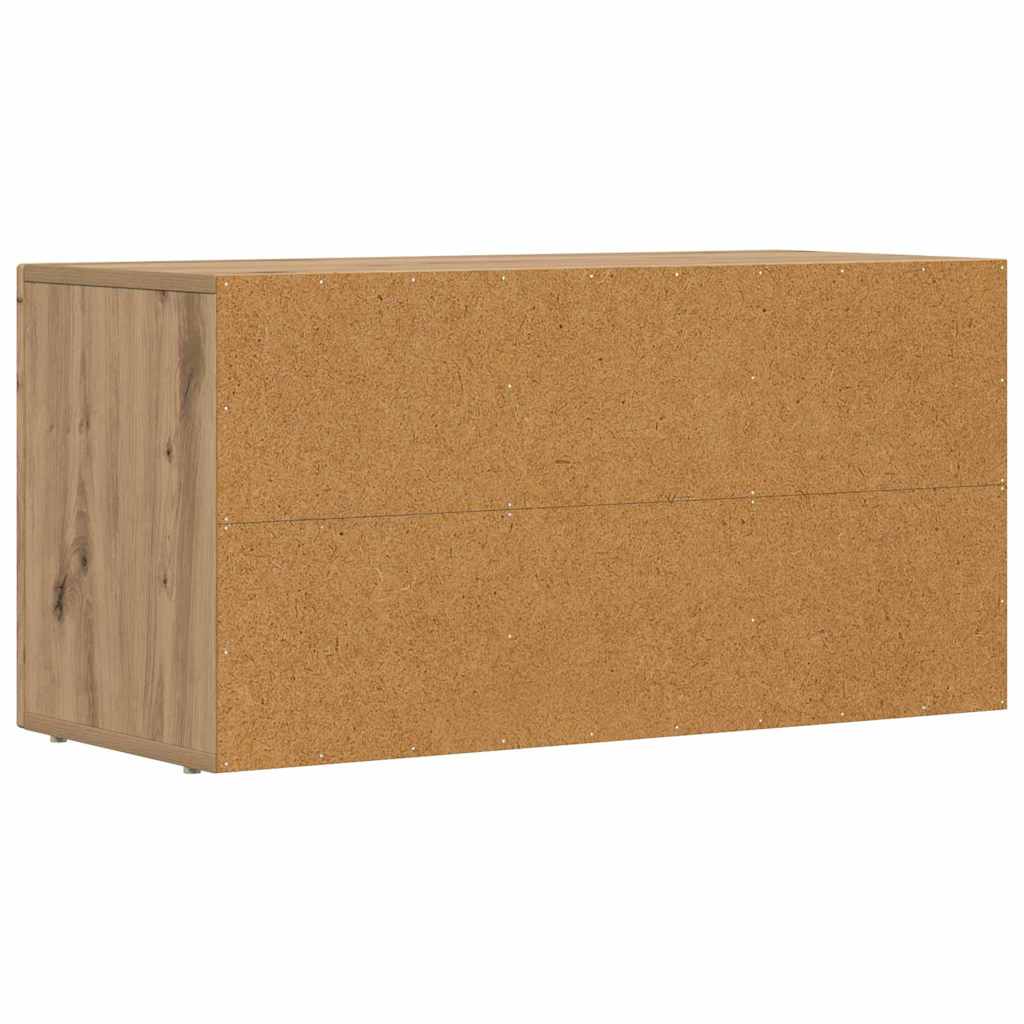 TV Cabinet ELST 80 x 35 x 40 cm Artisan Oak Engineered Wood