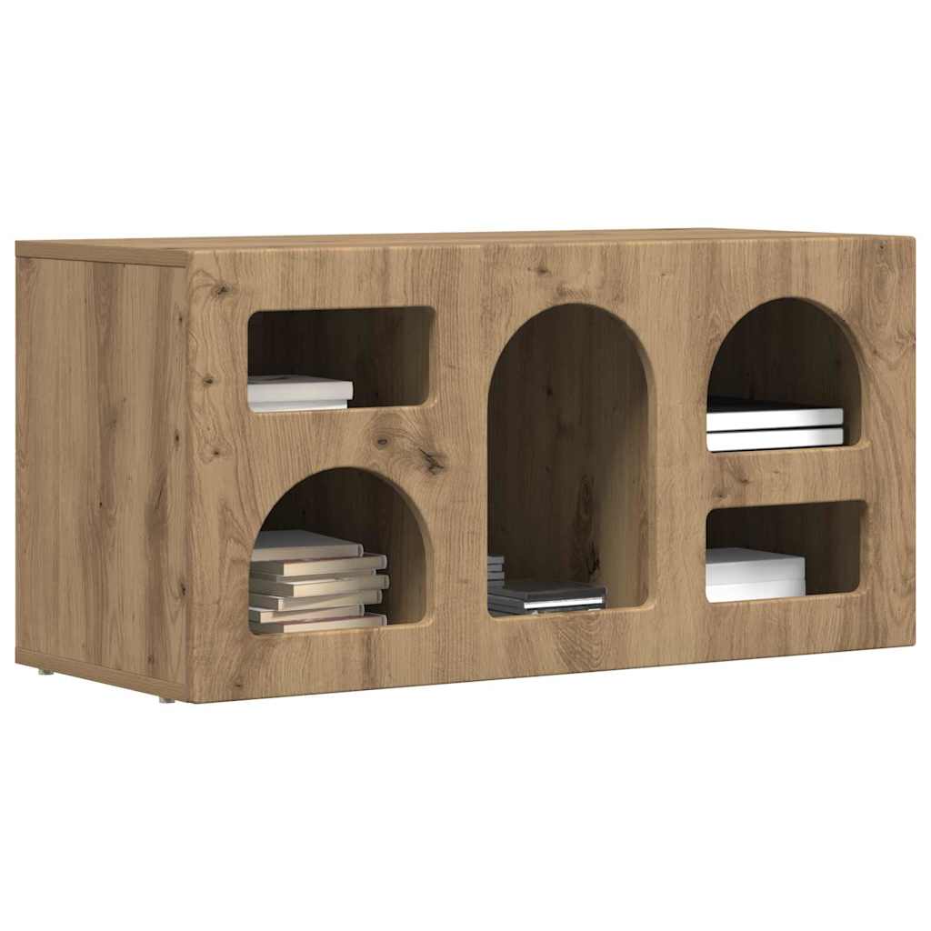 TV Cabinet ELST 80 x 35 x 40 cm Artisan Oak Engineered Wood