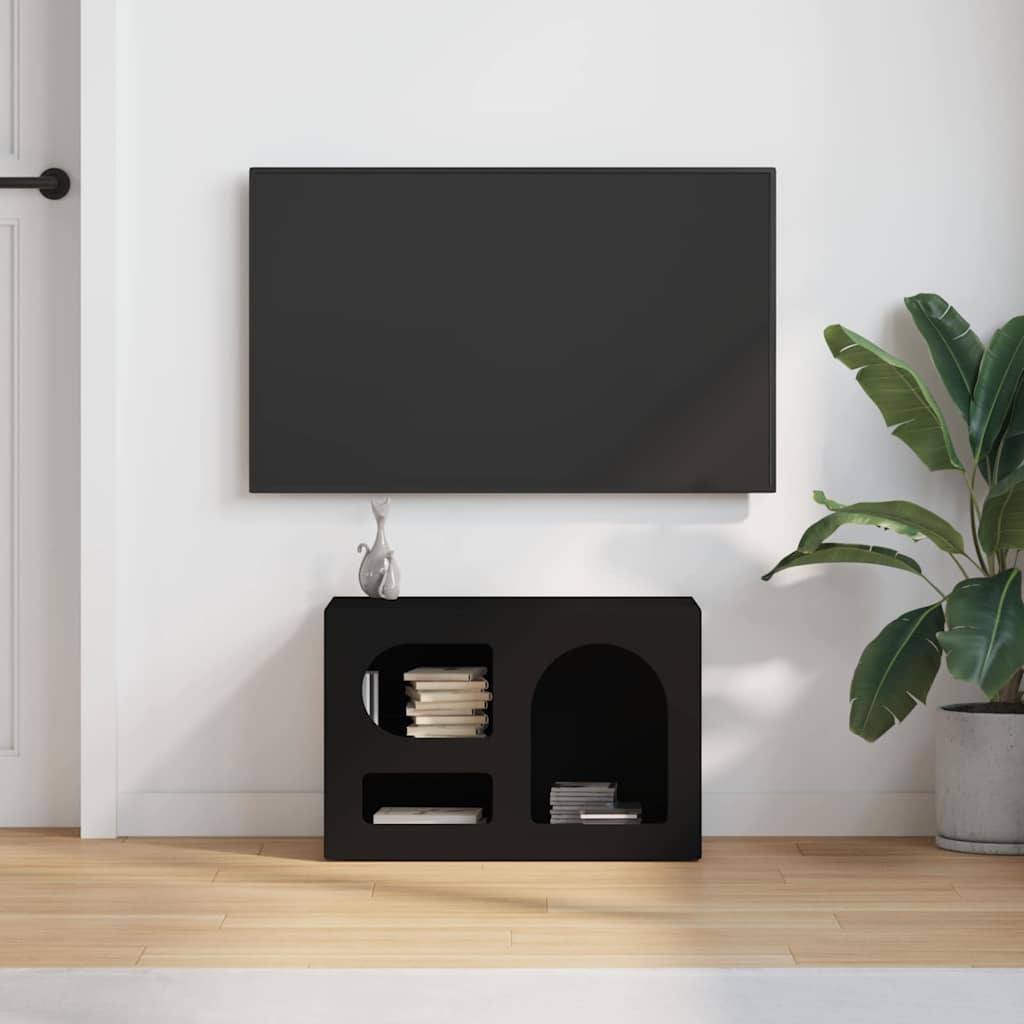 TV Cabinet Black 60 x 35 x 40 cm Engineered Wood