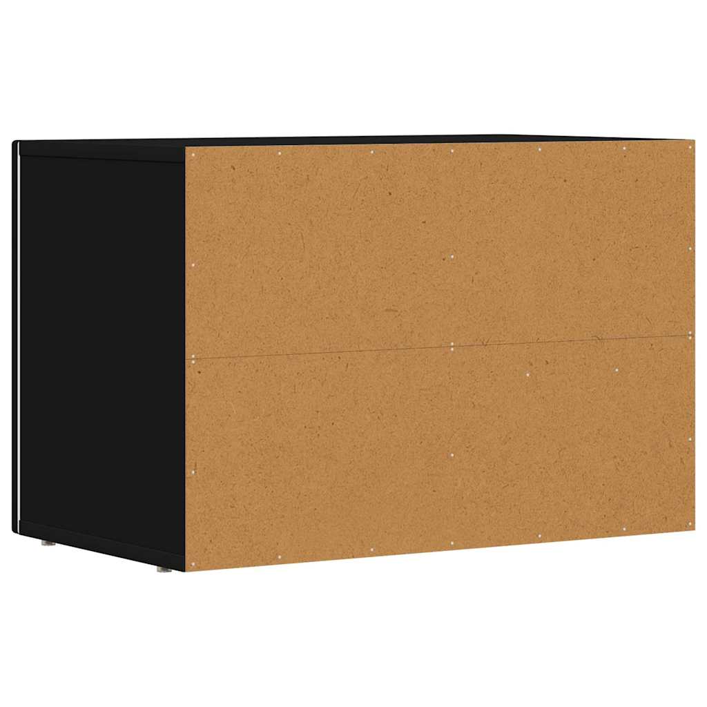 TV Cabinet ELST 60 x 35 x 40 cm Black Engineered Wood