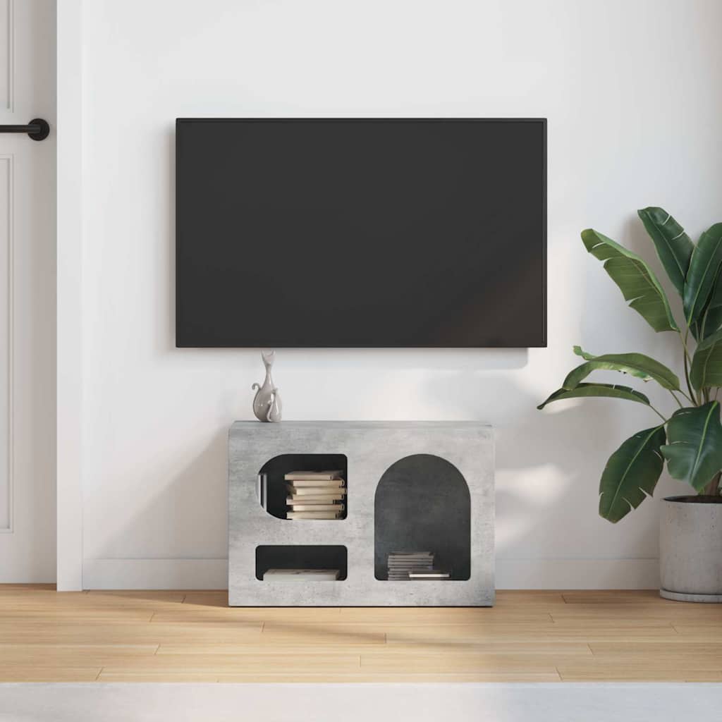 TV Cabinet Concrete Grey 60 x 35 x 40 cm Engineered Wood