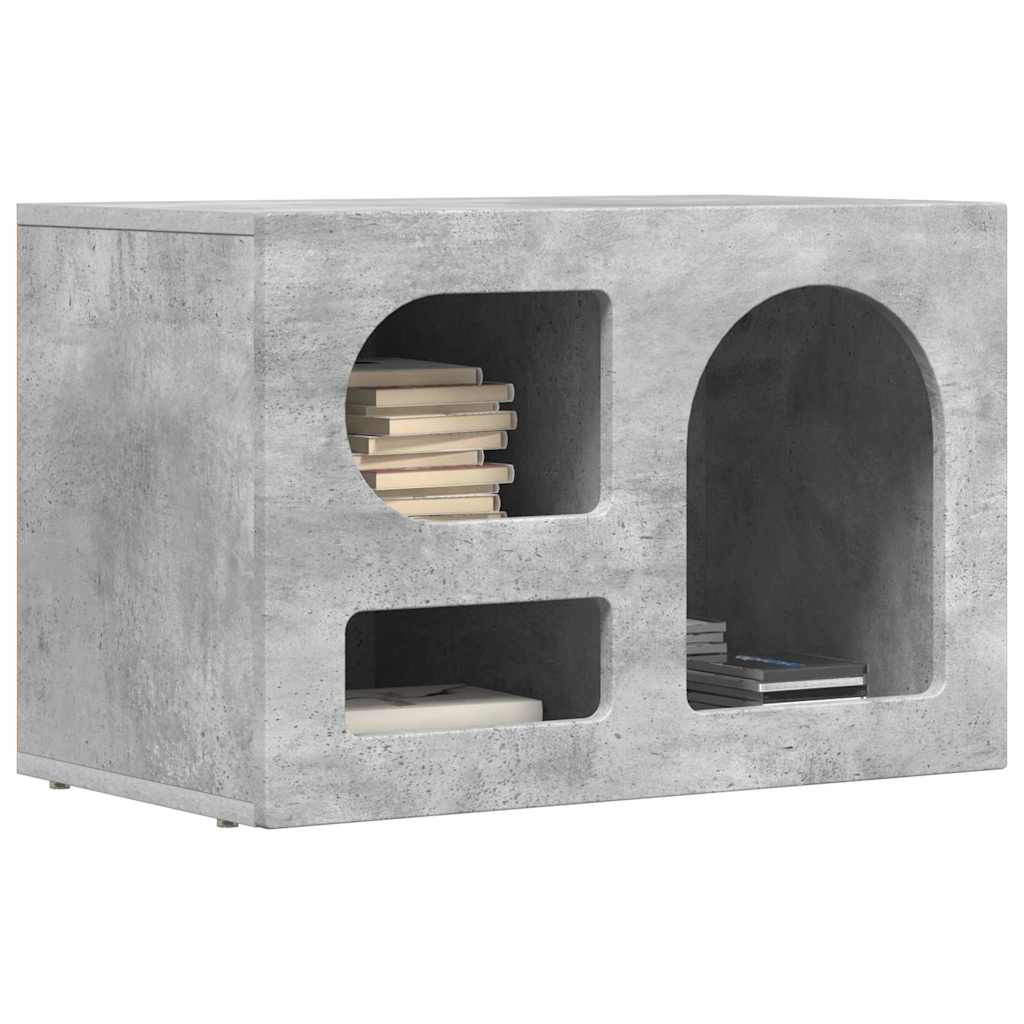 TV Cabinet ELST 60 x 35 x 40 cm Concrete Grey Engineered Wood
