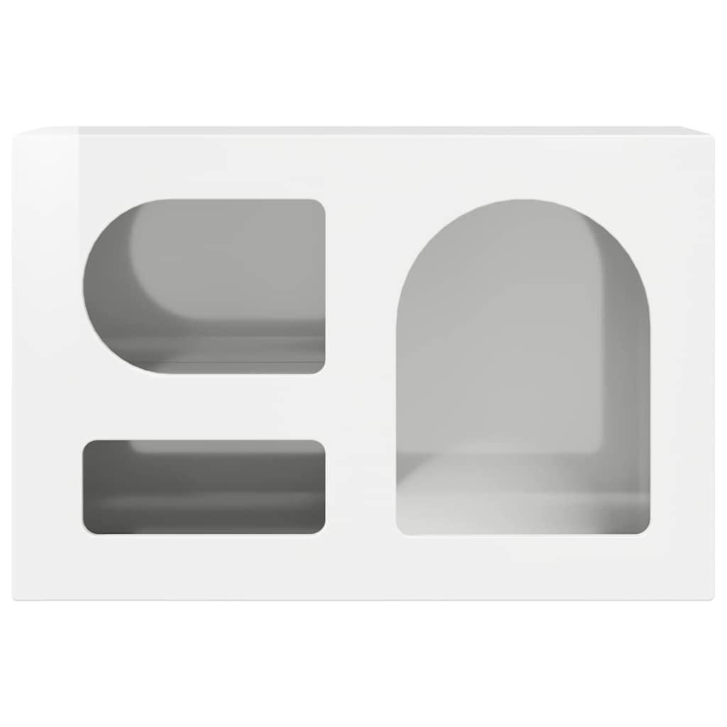 TV Cabinet High Gloss White 60 x 35 x 40 cm Engineered Wood