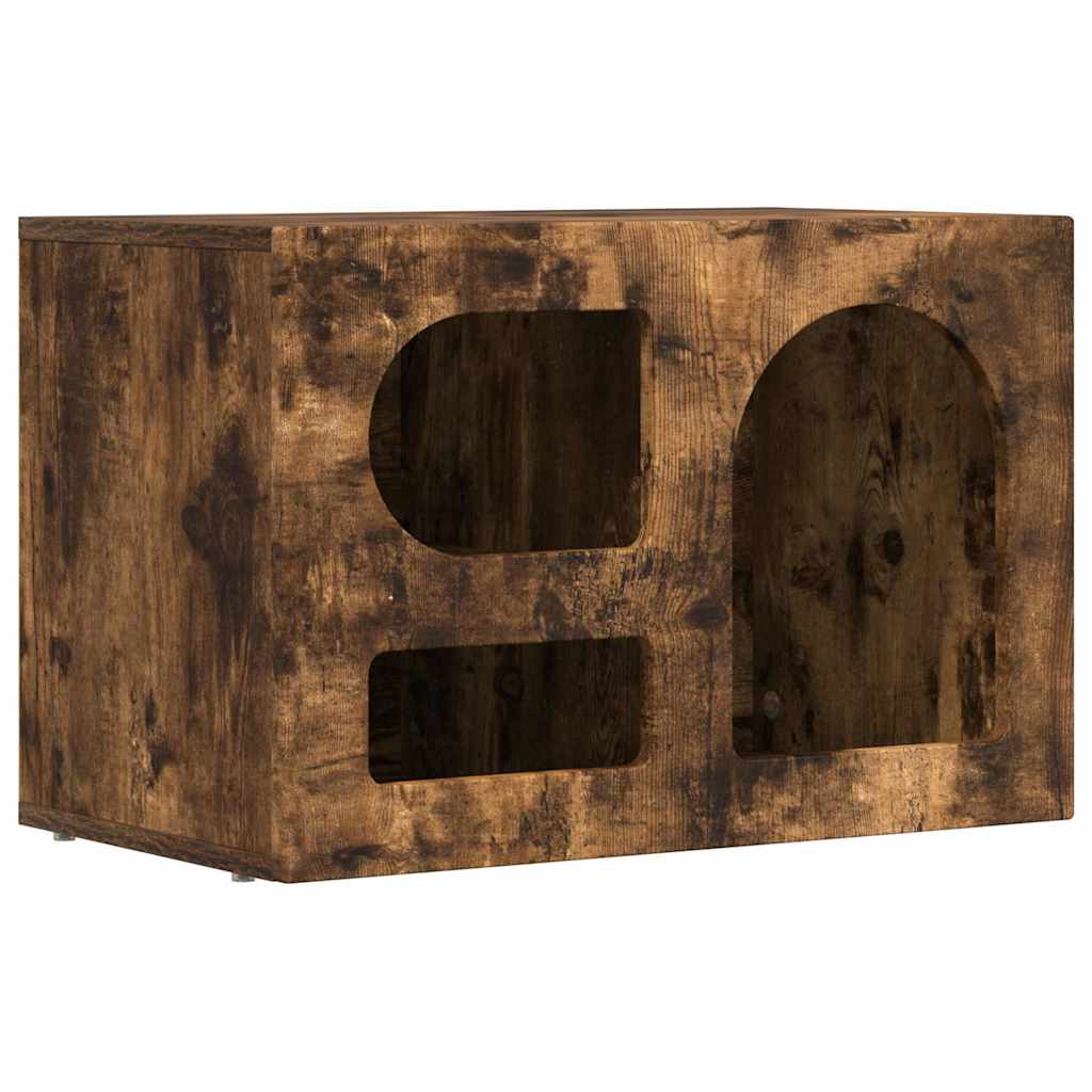 TV Cabinet ELST 60 x 35 x 40 cm Smoked Oak Engineered Wood