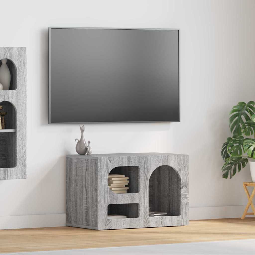 TV Cabinet ELST 60 x 35 x 40 cm Grey Sonoma Engineered Wood