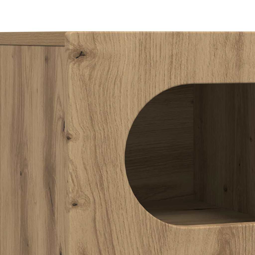 TV Cabinet ELST 60 x 35 x 40 cm Artisan Oak Engineered Wood