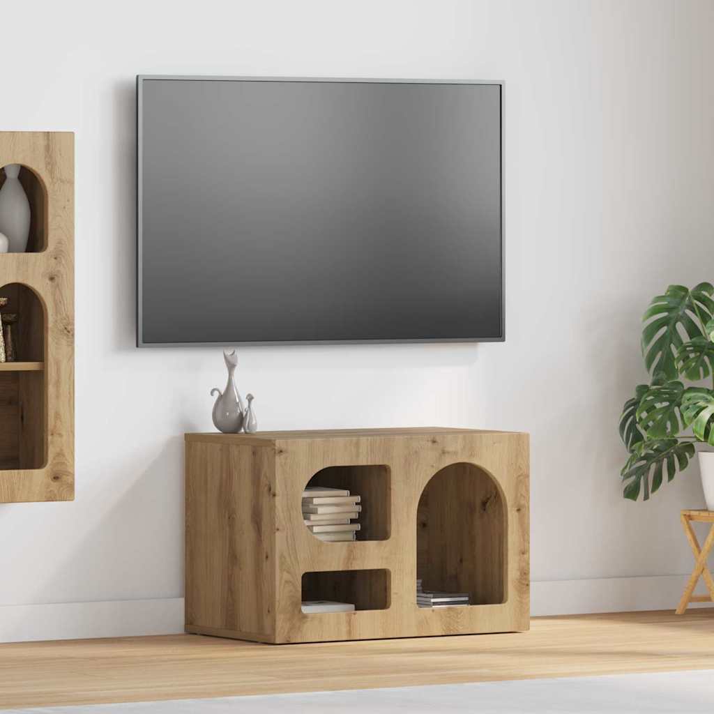 TV Cabinet ELST 60 x 35 x 40 cm Artisan Oak Engineered Wood