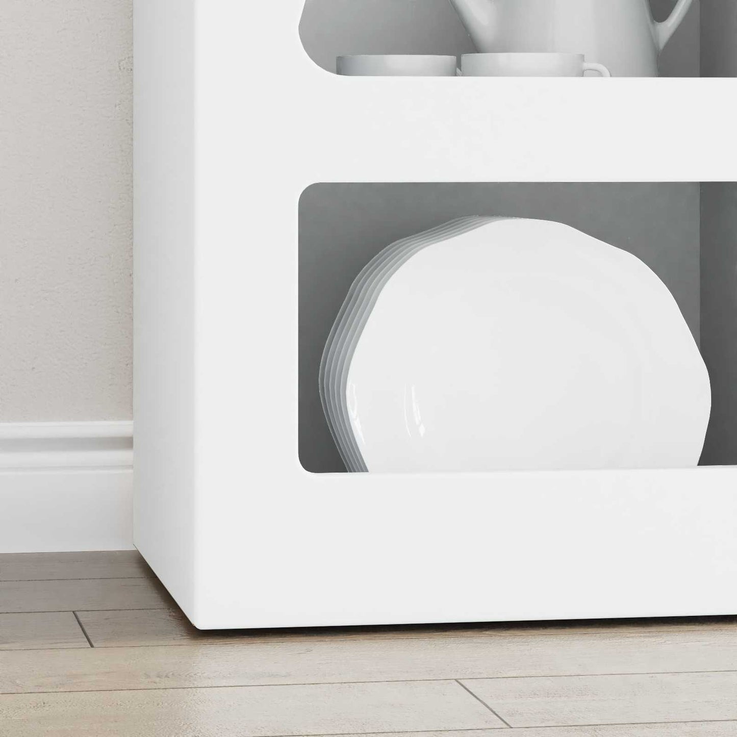 Sideboard ELST White 40 x 35 x 100.5 cm Engineered Wood