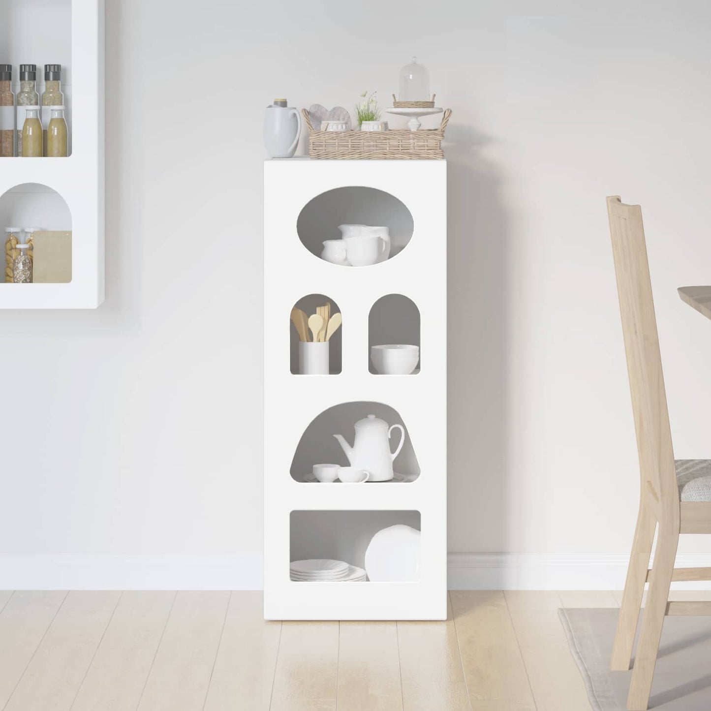 Sideboard ELST White 40 x 35 x 100.5 cm Engineered Wood