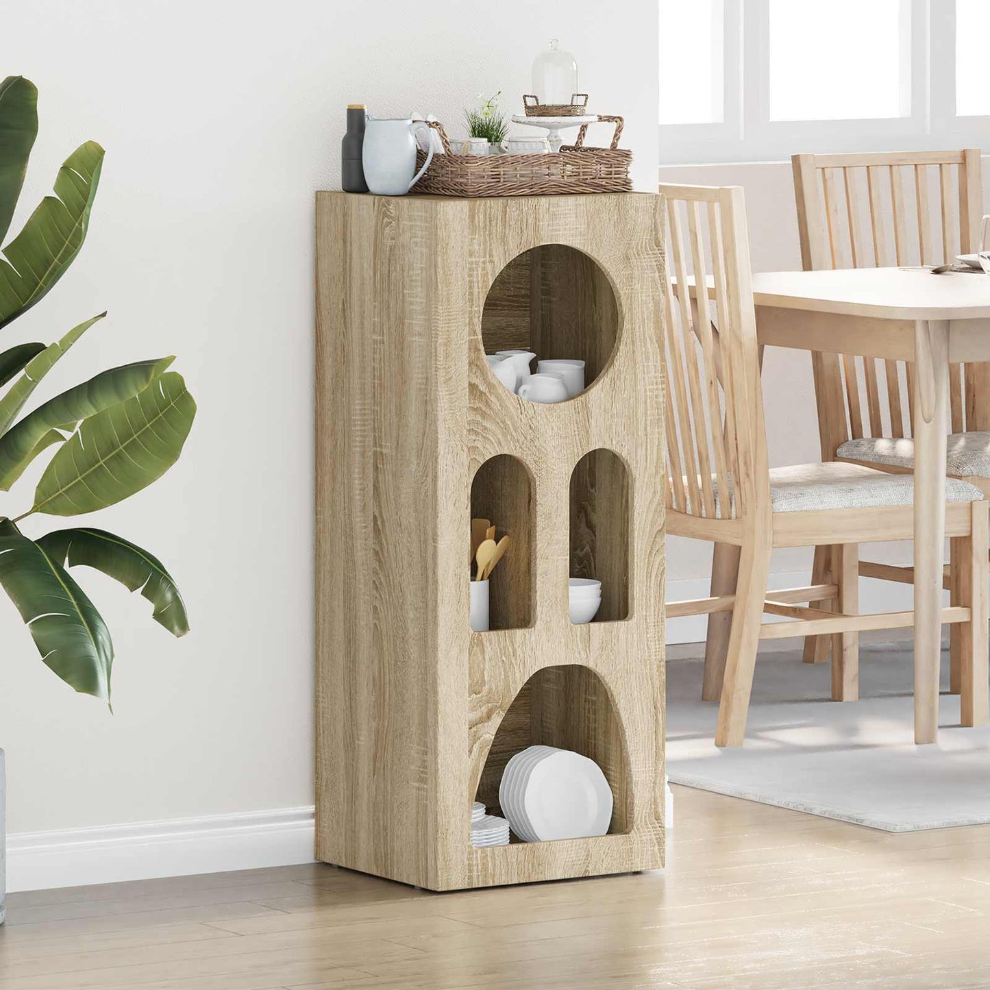 Sideboard ELST Sonoma Oak 40 x 35 x 100.5 cm Engineered Wood