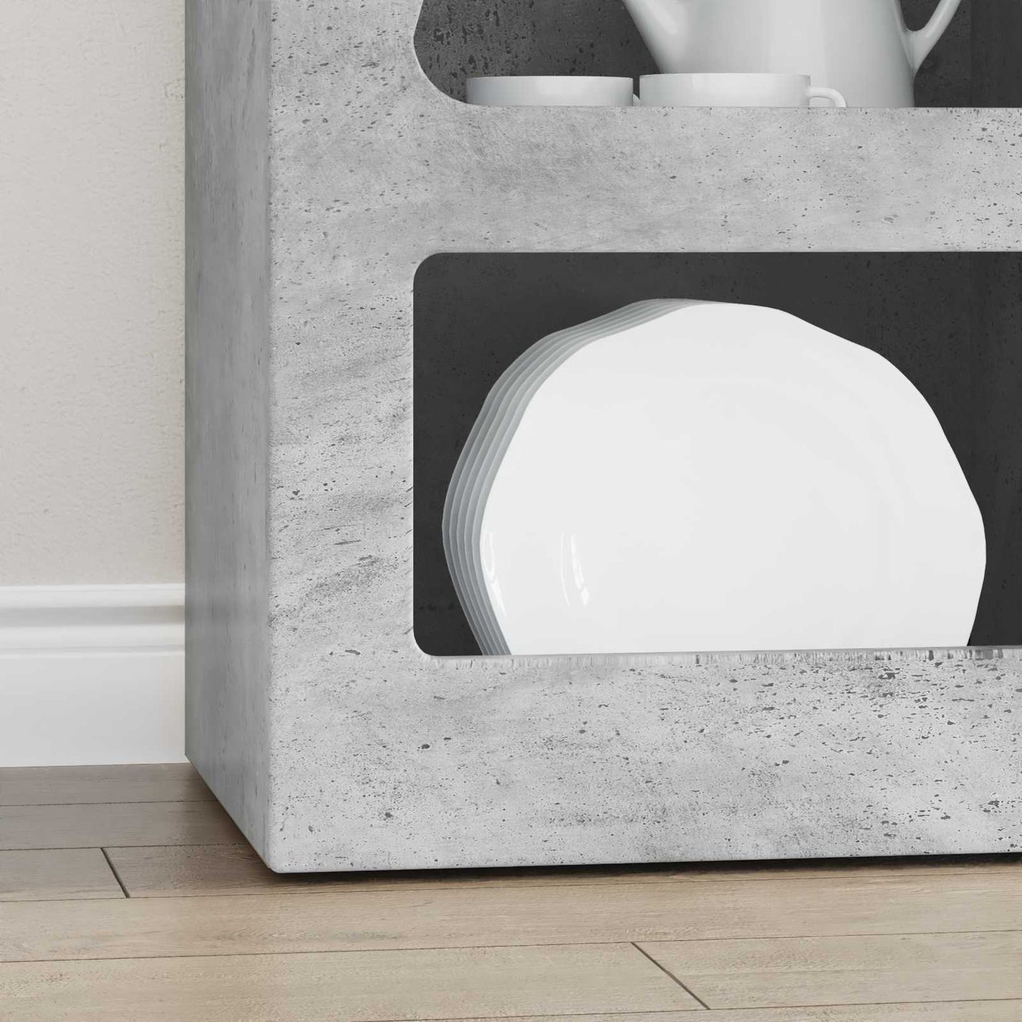 Sideboard ELST Concrete Grey 40 x 35 x 100.5 cm Engineered Wood