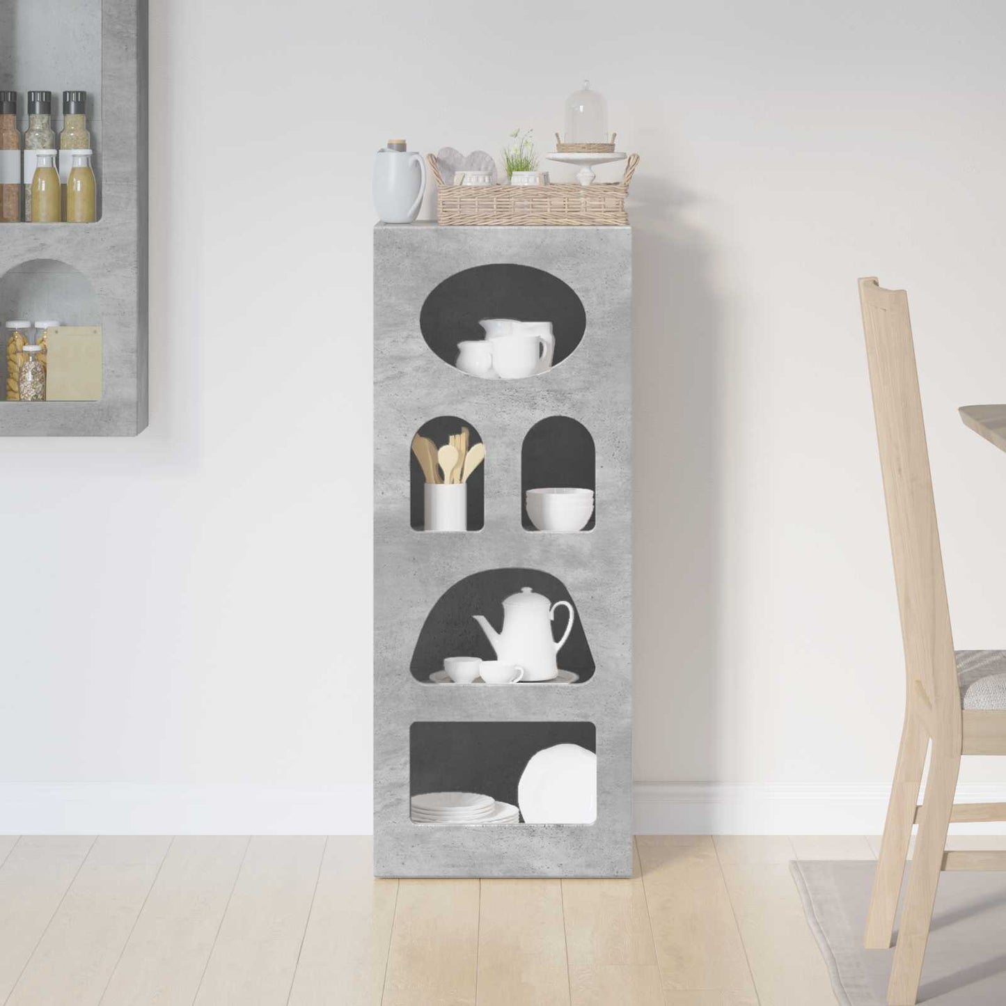Sideboard ELST Concrete Grey 40 x 35 x 100.5 cm Engineered Wood