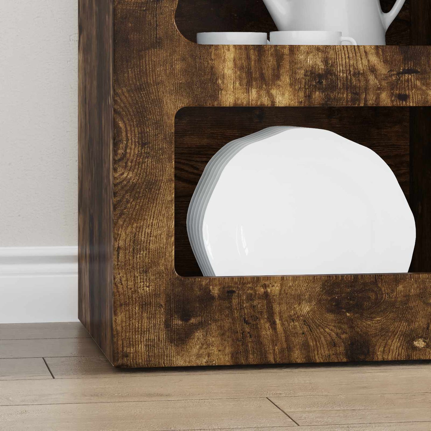 Sideboard ELST Smoked Oak 40 x 35 x 100.5 cm Engineered Wood