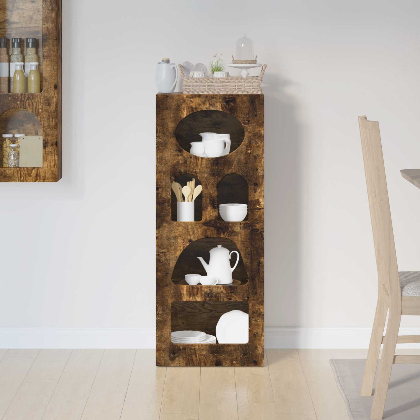 Sideboard ELST Smoked Oak 40 x 35 x 100.5 cm Engineered Wood